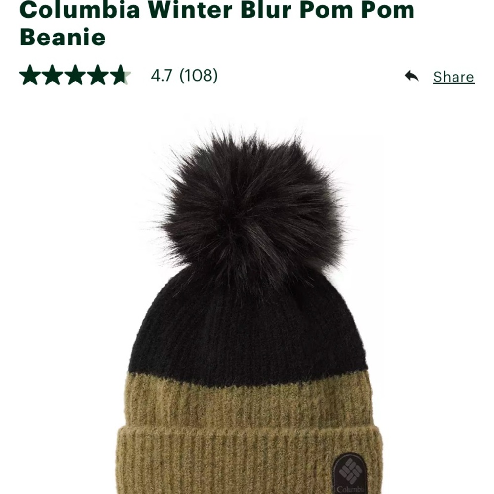 Columbia Winter Blur Pom Pom Beanie